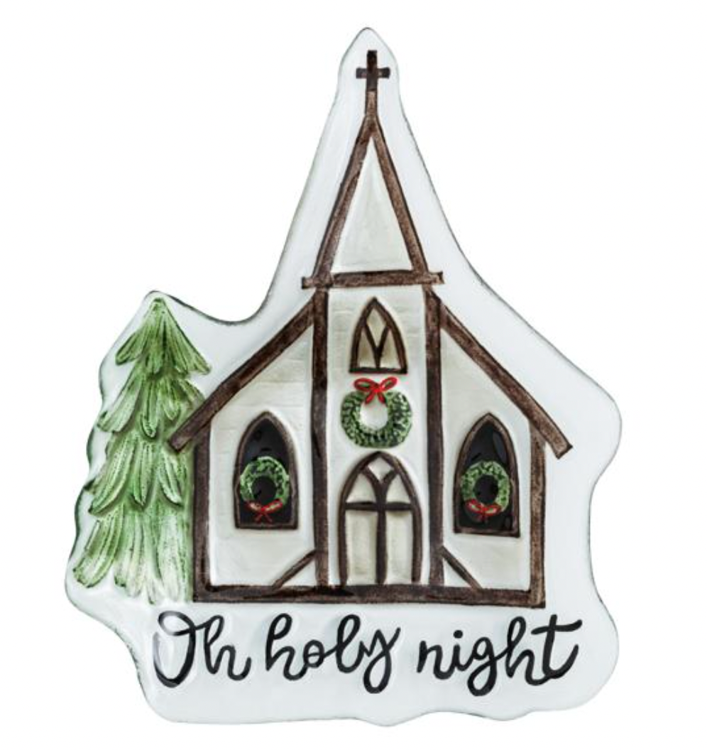 Fused Glass Church Plate