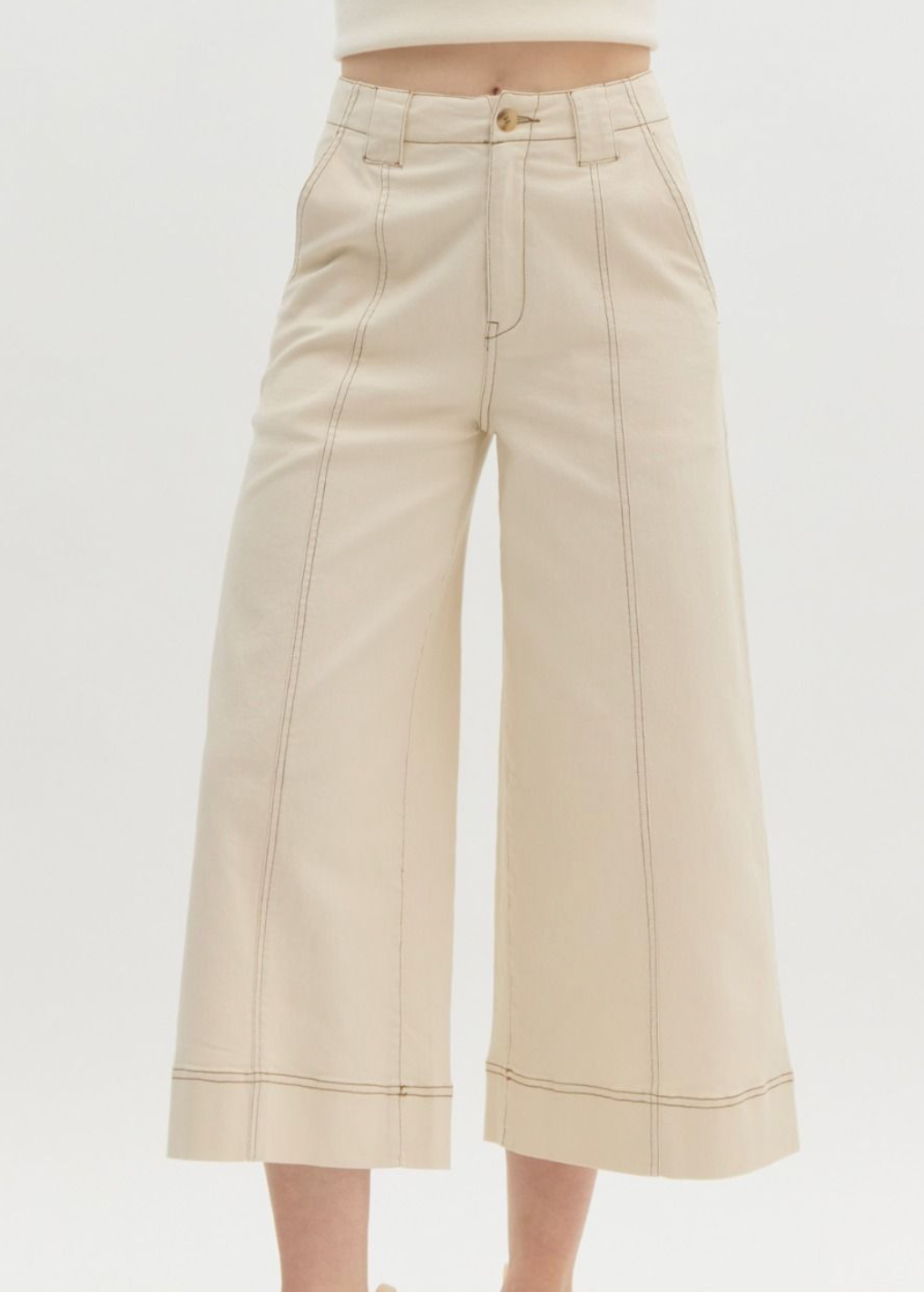 High Waisted Culotte Pants