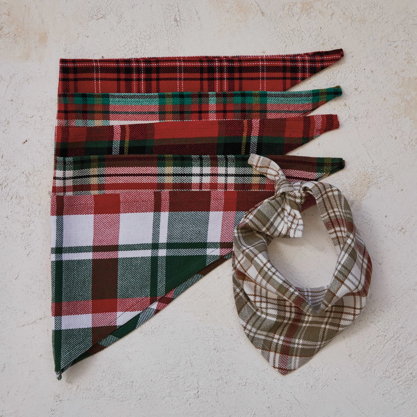 Plaid Flannel Dog Scarf