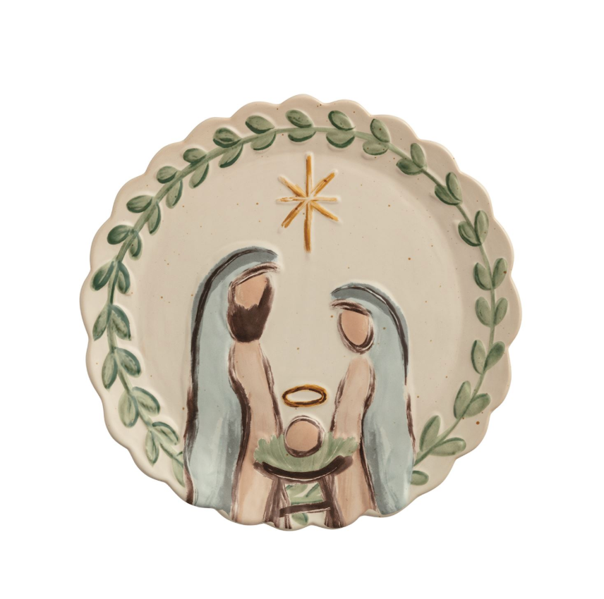 Nativity Round Platter