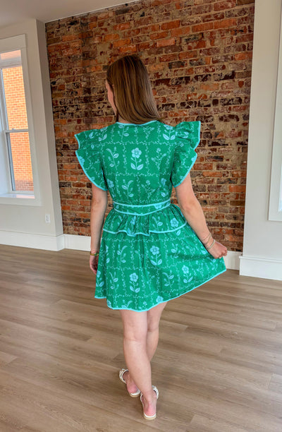Floral Print Mini Dress