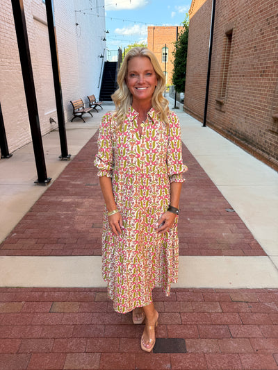 Eleanor Gossamar Wings Coral Dress