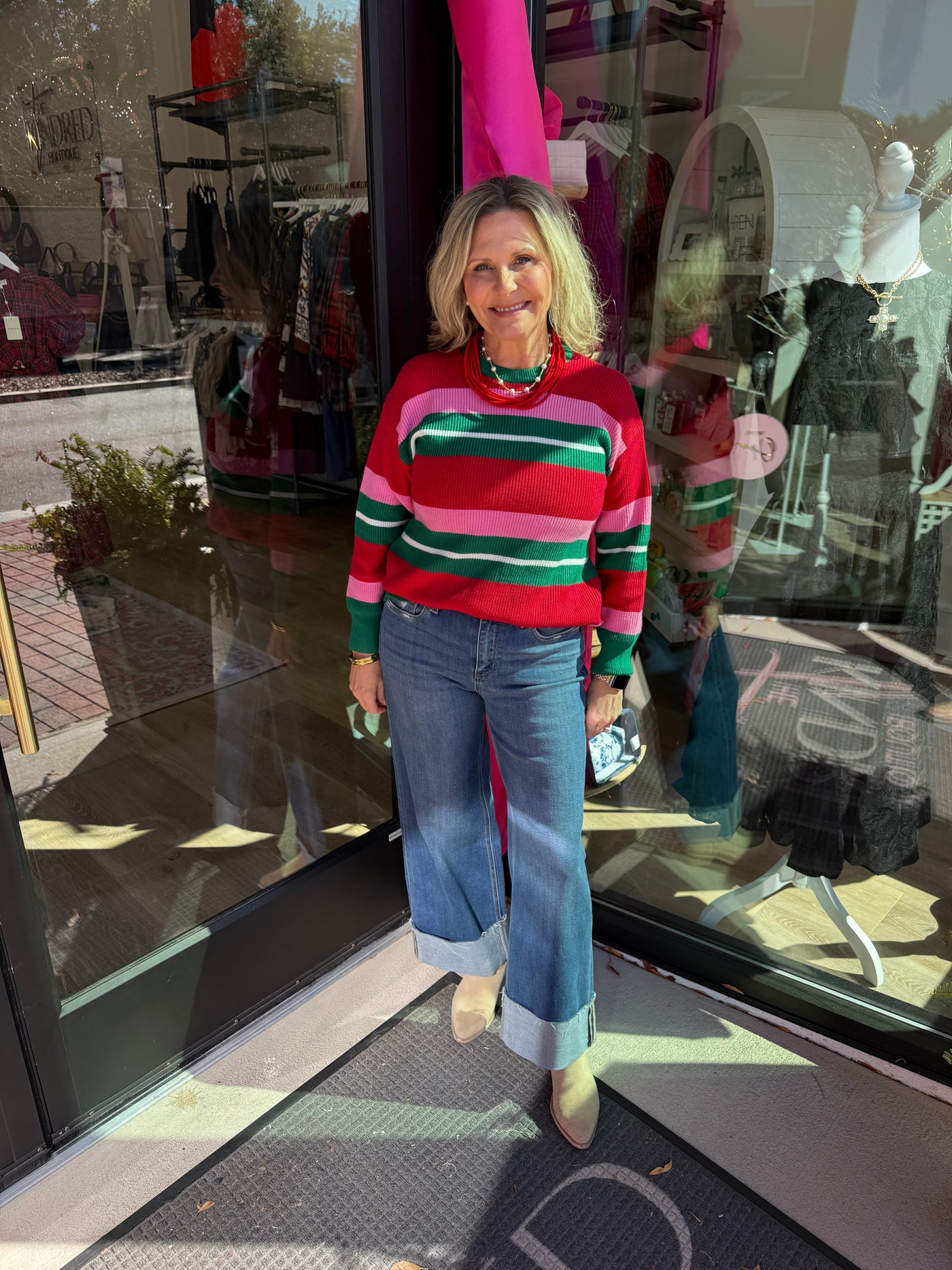 Logan Holiday Stripes Sweater