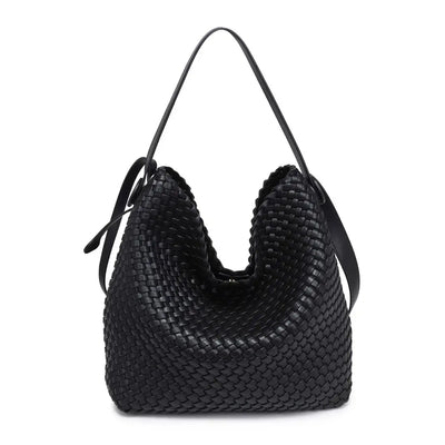 Edith Woven Hobo Bag