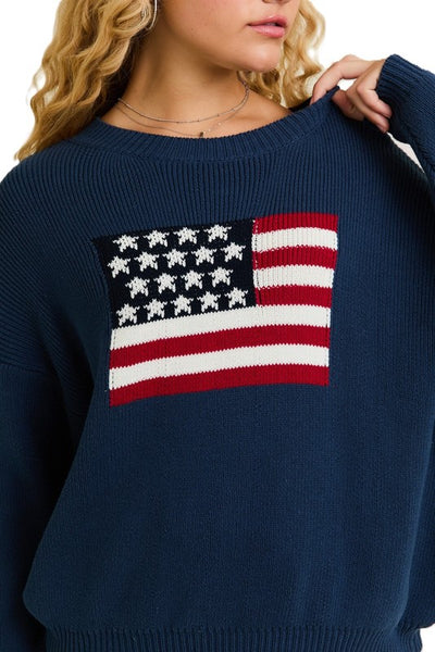 All American Flag Sweater