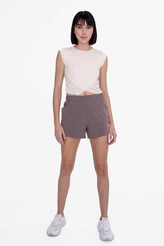 Overlay Cropped Tank- Natural
