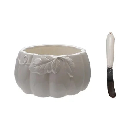 Ceramic Pumpkin Shaped Bowl