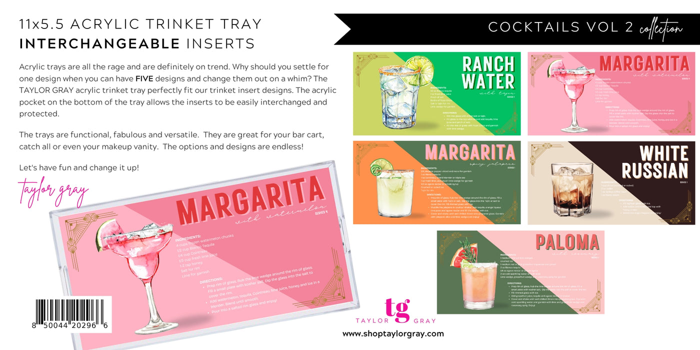 5.5x11 Trinket Tray Inserts