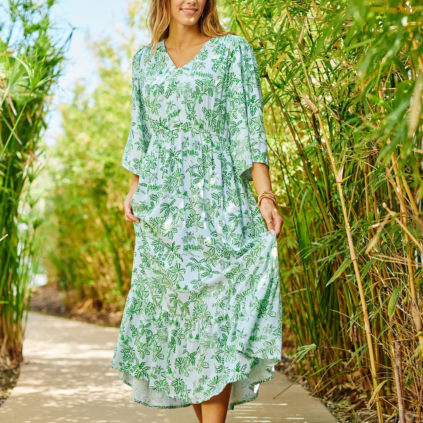 Melissa Dress- Island Oasis Green