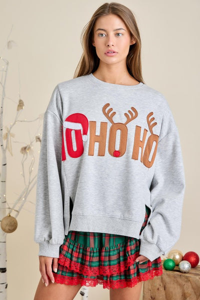 Ho Ho Ho Grey Sweatshirt