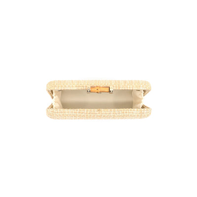 Raffia Natural Clutch Bag