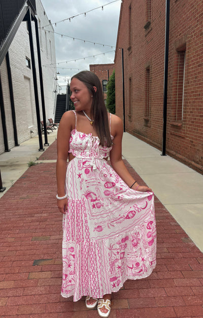 Pink Beach Vibe Maxi Dress