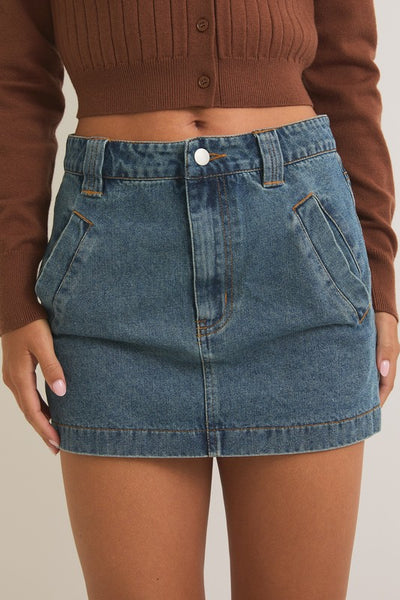 Denim Mini Skirt