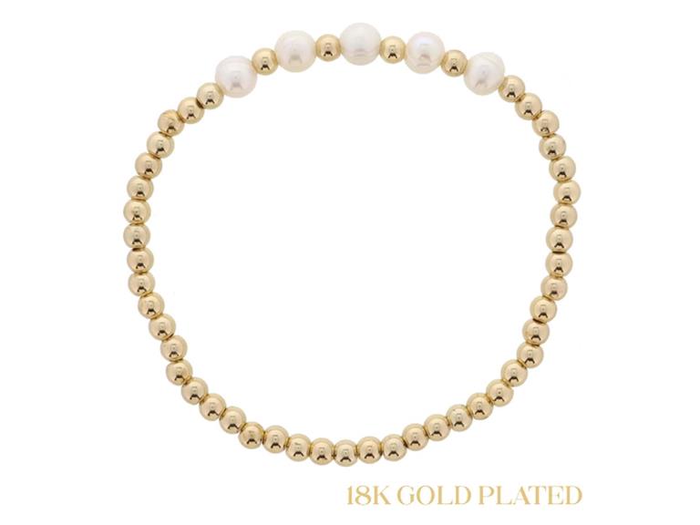 Jane Marie 18K Gold Bead Bracelets