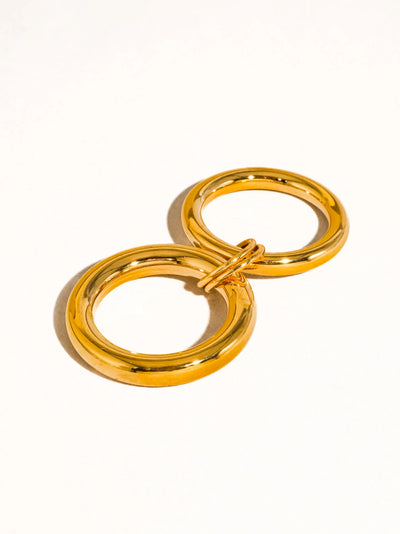 Gravité 18K Gold Non-Tarnish Double Stack Ring
