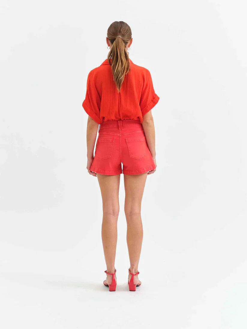 Valley Girl High Rise Short- Cherry