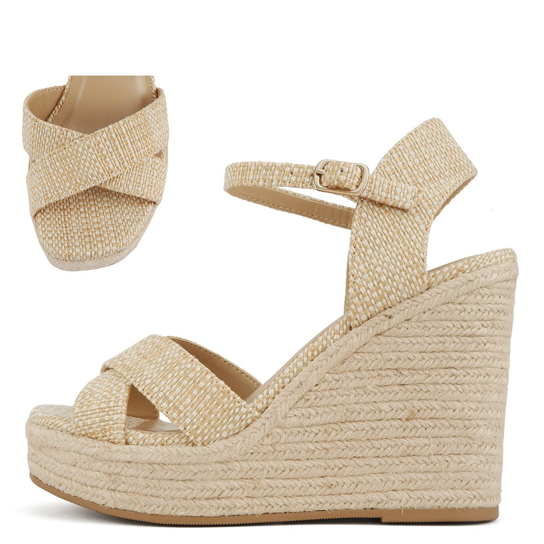 Chatwin Natural Raffia Wedge Sandal