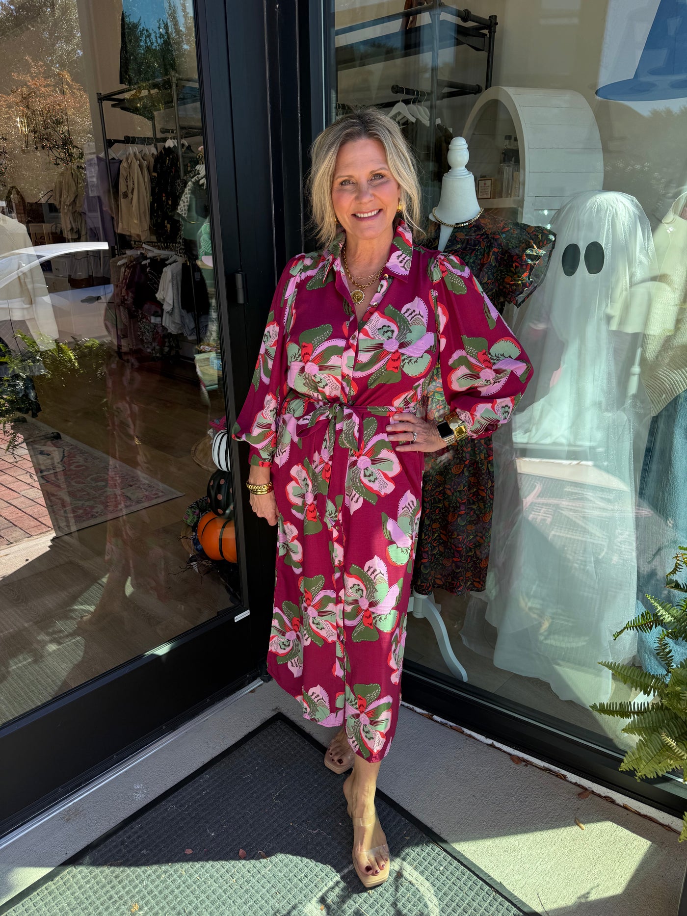 Ava Center Stage Plum Dress