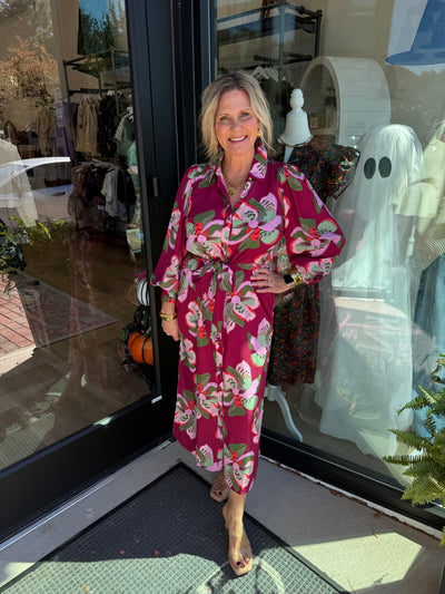 Ava Center Stage Plum Dress