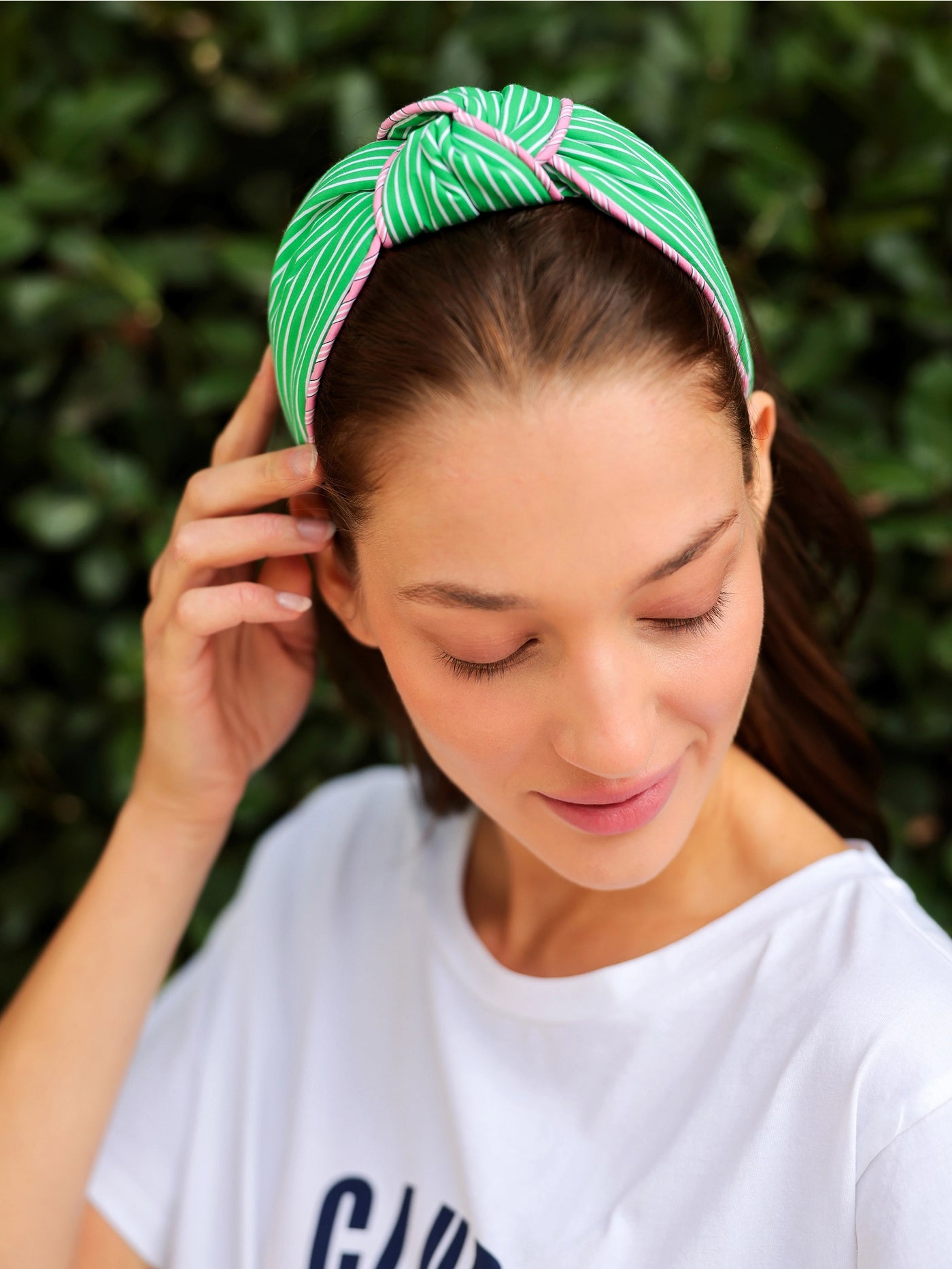 Striped Knotted Headband