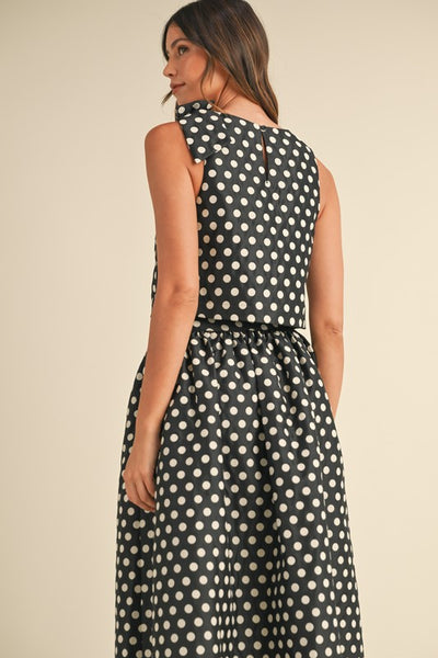 Taffeta Polka Dot Skirt Set