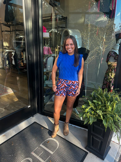 Tabitha Abstract Tile Shorts