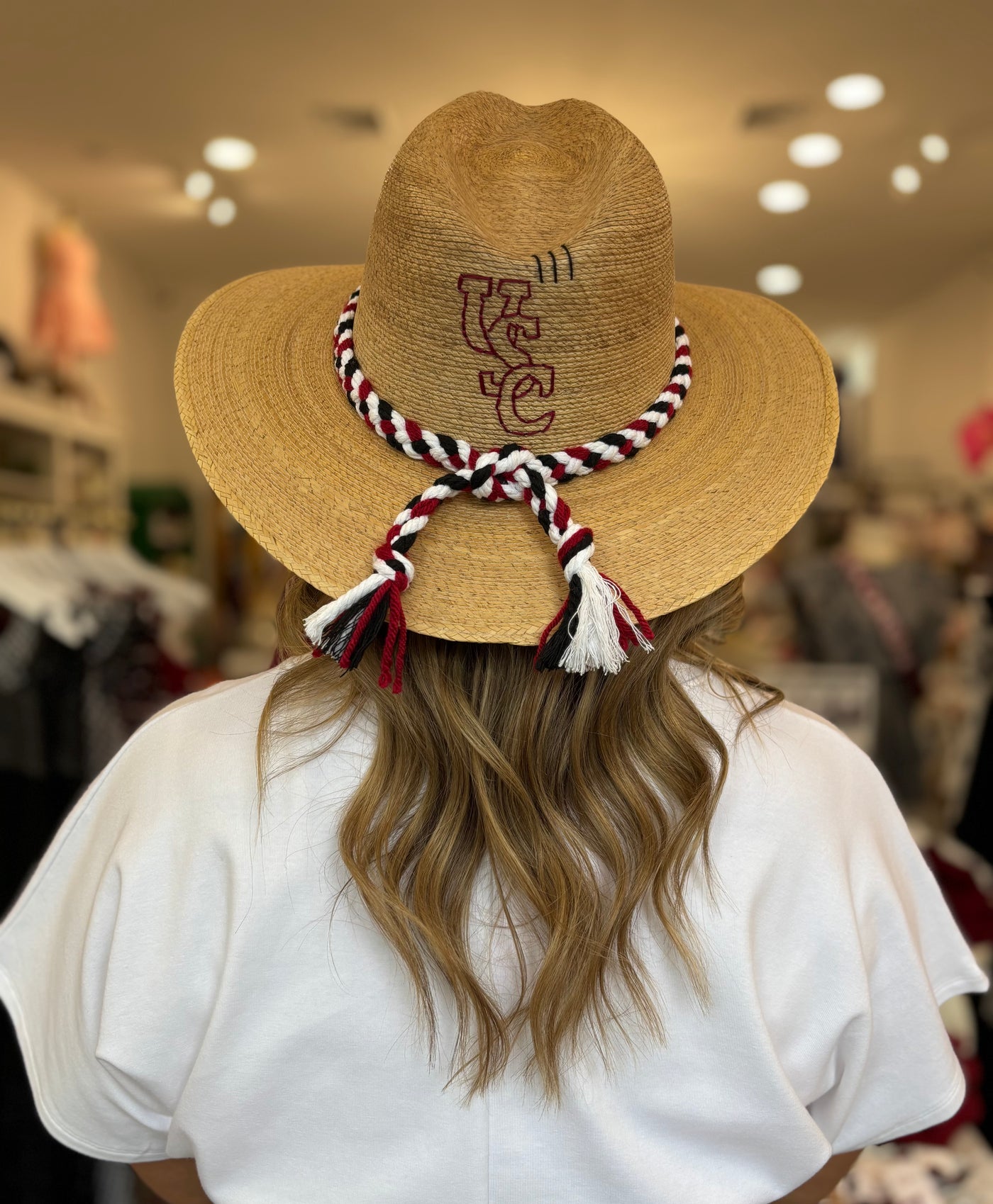 Natural Palm Game Day Hats