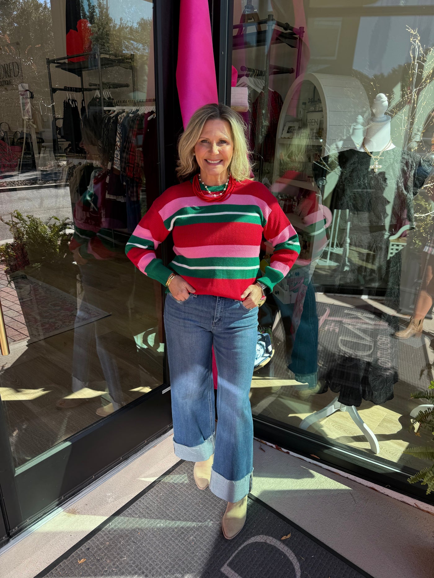 Logan Holiday Stripes Sweater