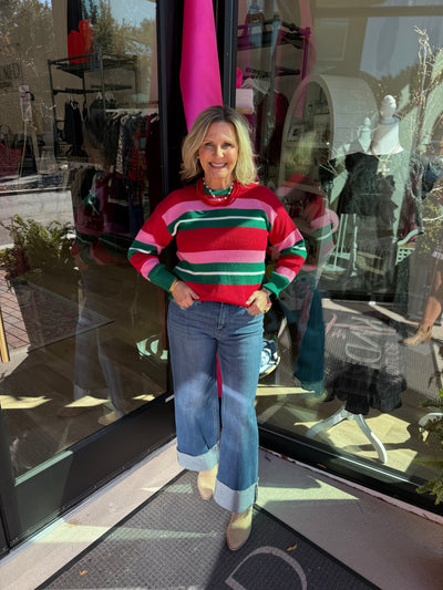 Logan Holiday Stripes Sweater