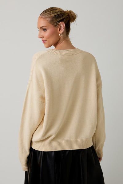 Cream "Whiskey Weather" Sweater