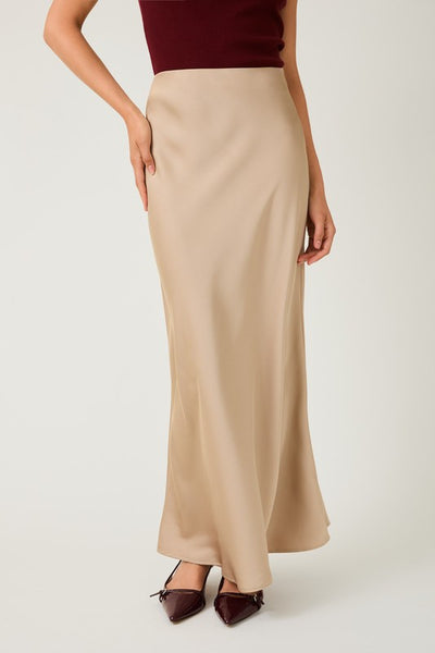 Sunday Edition Satin Maxi Skirt