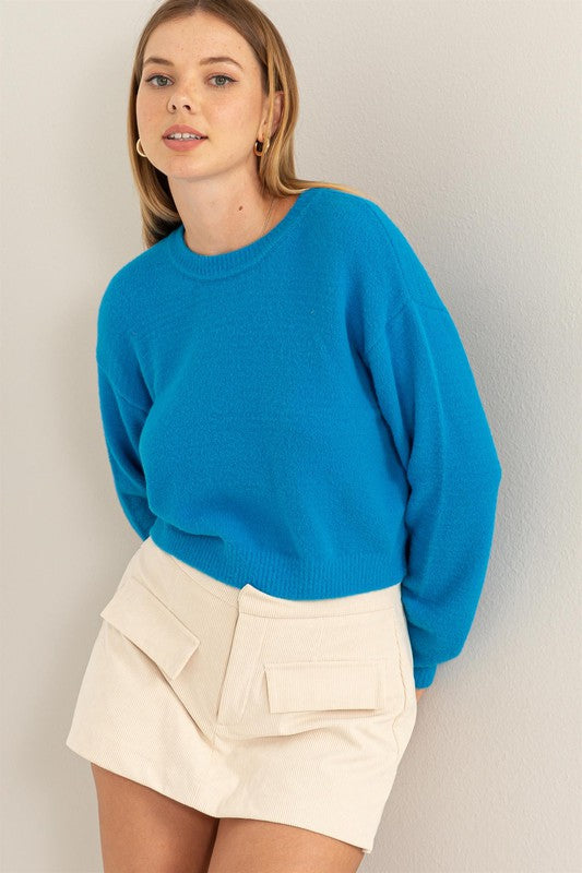 True Colors Sweater- Turquoise