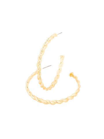 Everly Large Gold Hoops By Michelle McDowell
