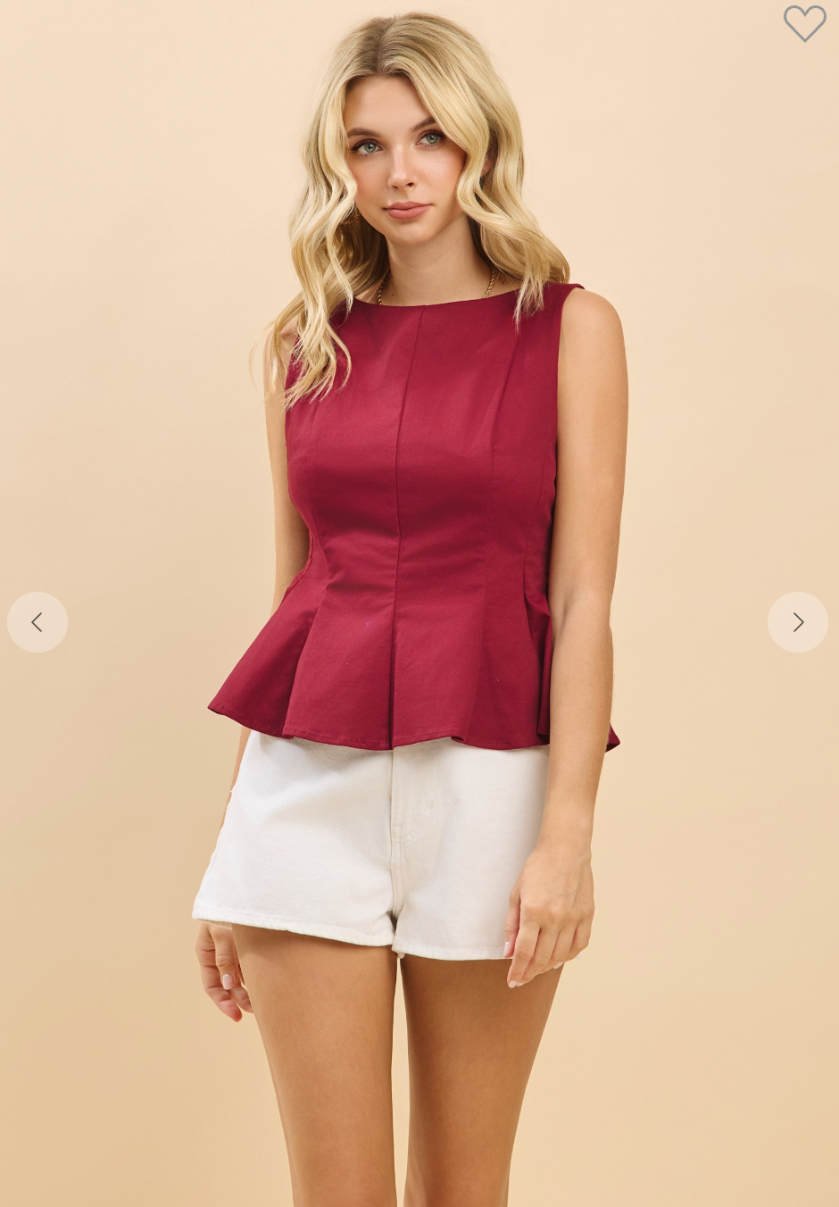 Flare Hem Game Day Top- Garnet