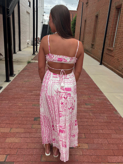 Pink Beach Vibe Maxi Dress