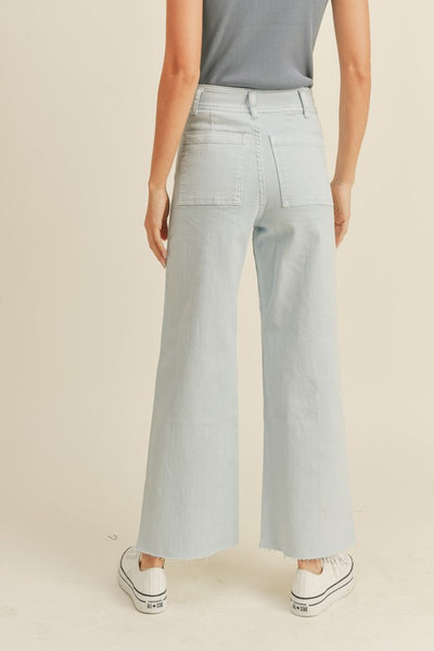 Light Wash Wide Leg Denim Pant