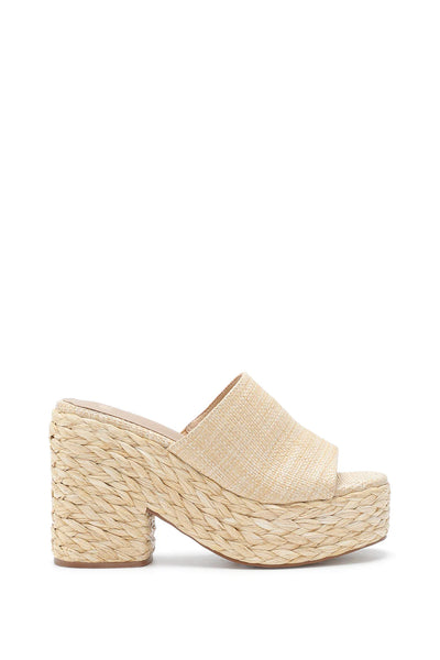Ashlyn Raffia Sandal- Tan