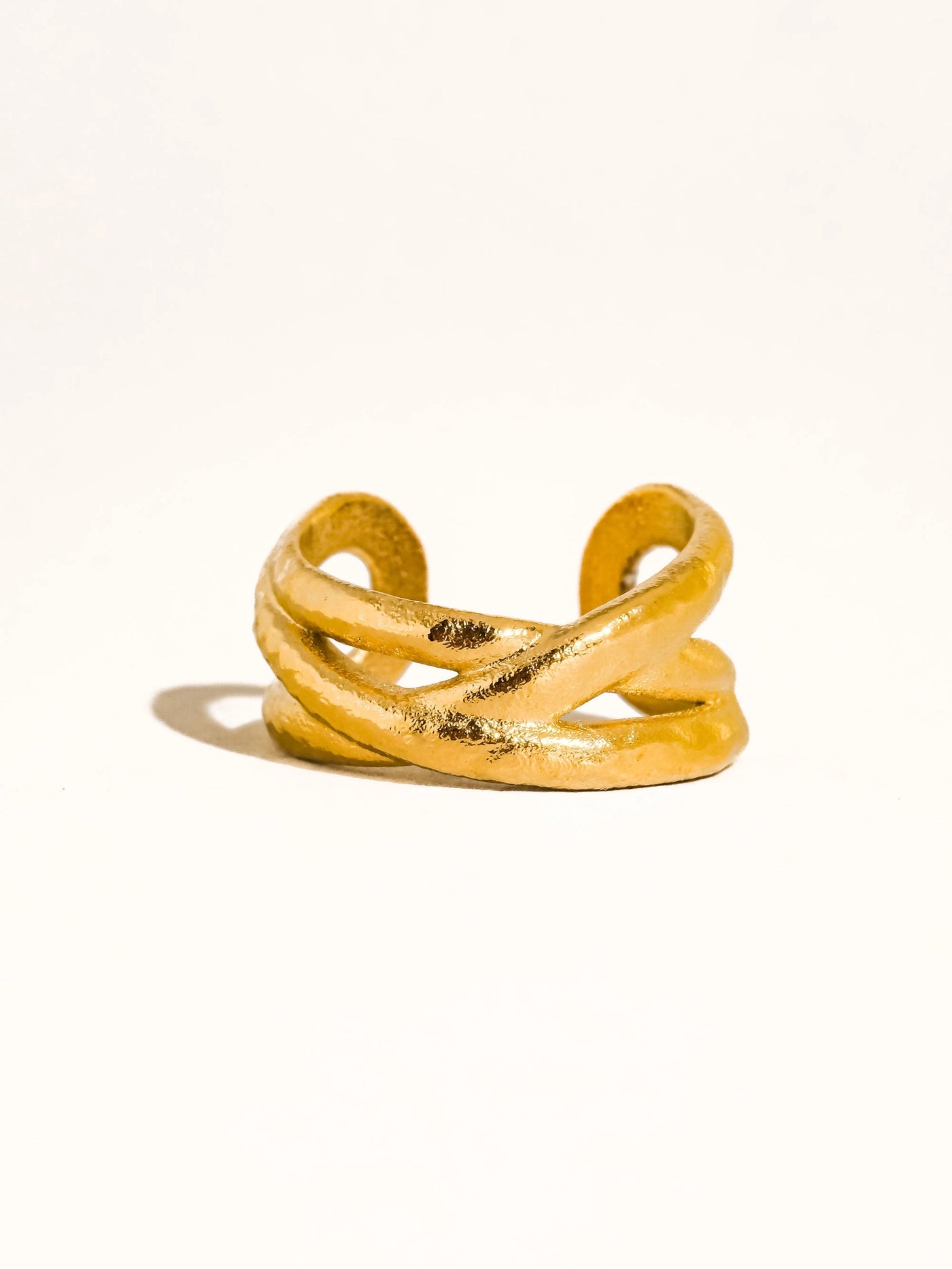 Corlisse 18K Gold Non-Tarnish Crossover Ring