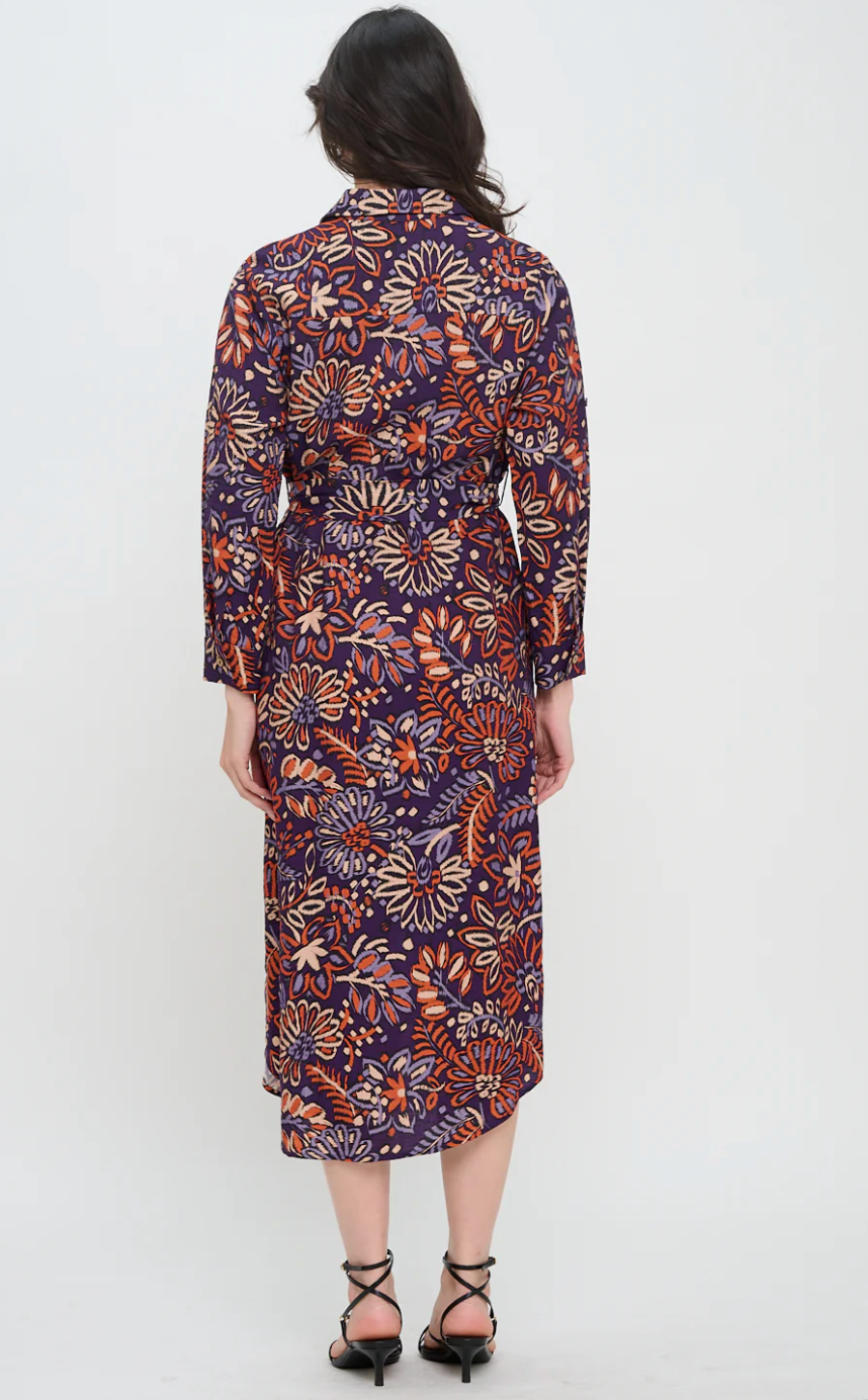 Twilight Ikat Shirt Dress