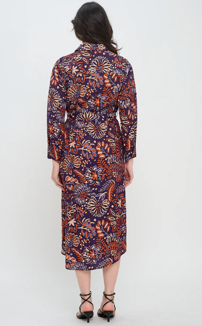 Twilight Ikat Shirt Dress