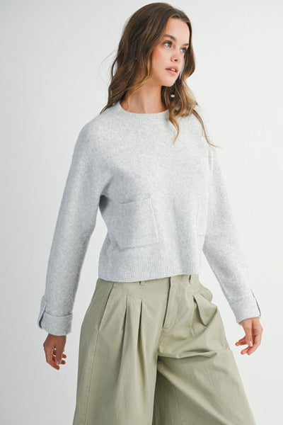 Front Pocket Detail Sweater