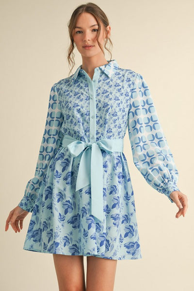 Moody Blues Long Sleeve Dress