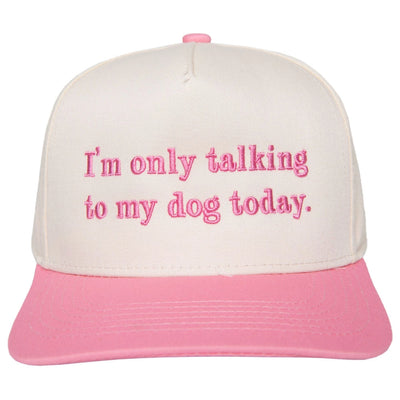 Talking To My Dog Two Toned Vintage Hat