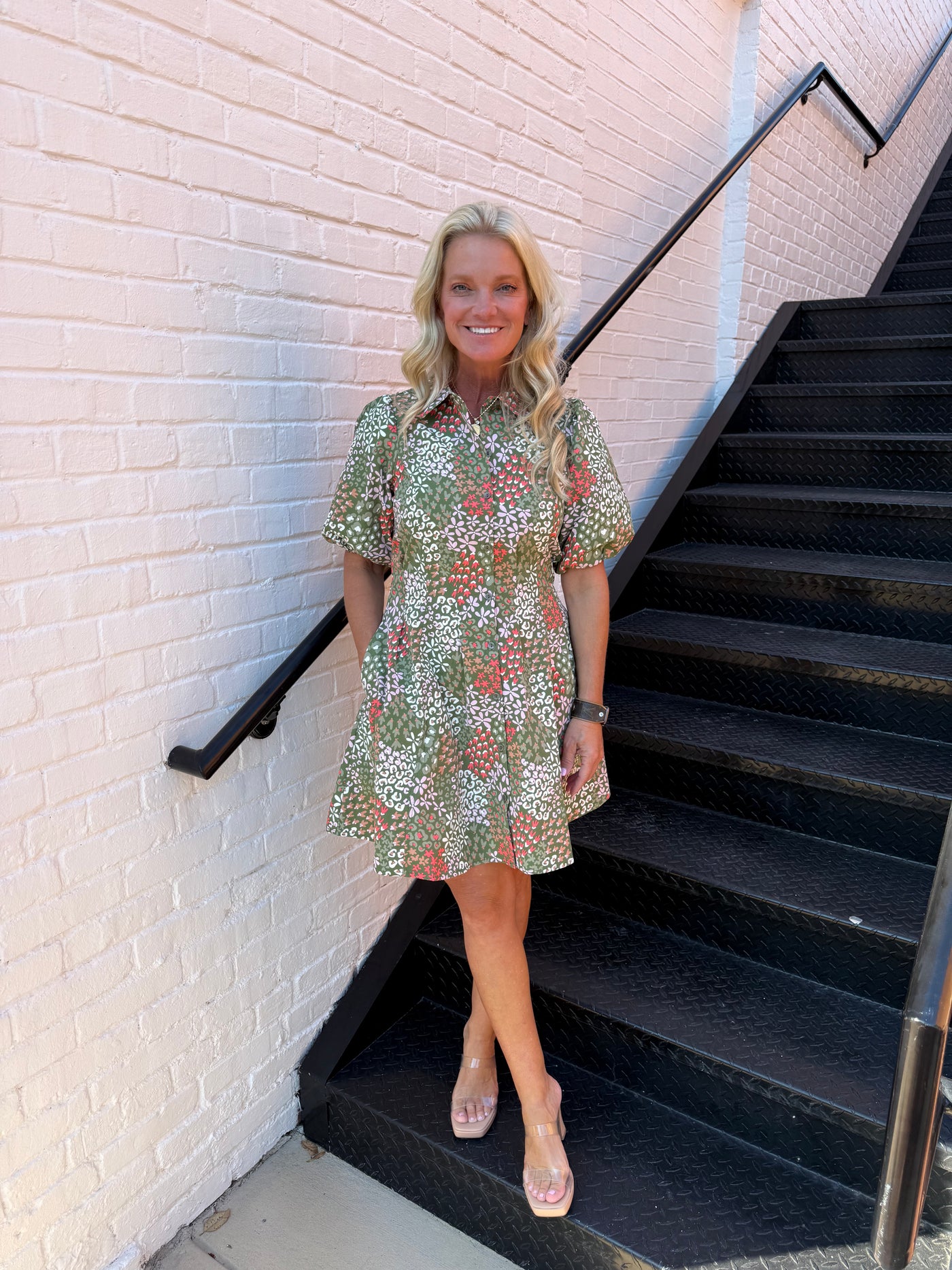 Rory Open Meadows Green Dress