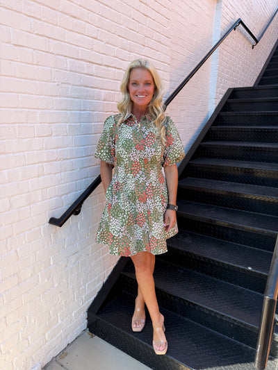 Rory Open Meadows Green Dress