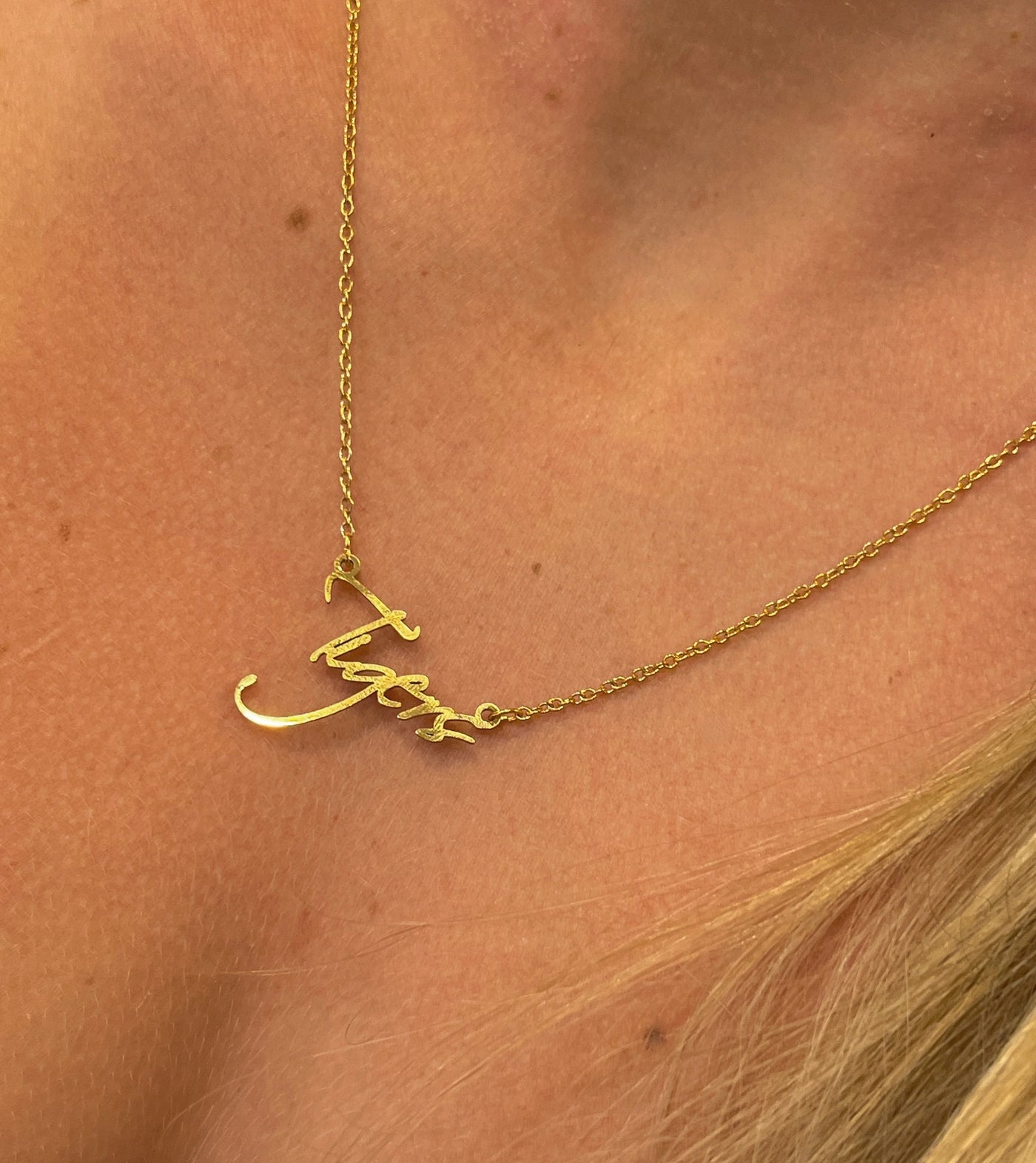 Gold Game Day Team Necklace