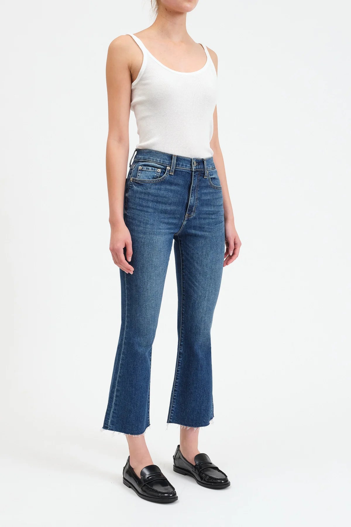 Shy Girl High Rise Crop Flare- Influencer