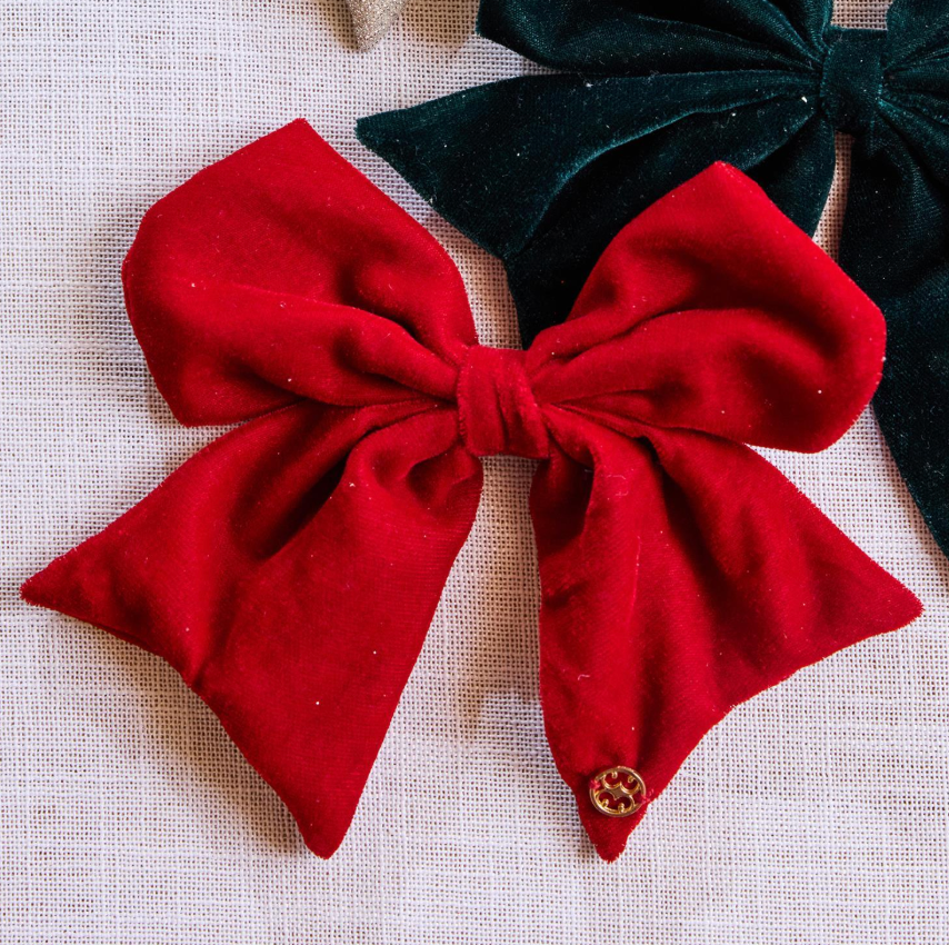 Holiday Fabric Magnetic Bow