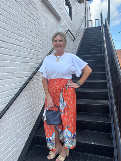 Saffron Paralia Wrap Skirt