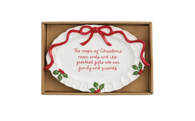 Christmas Sentiment Plate